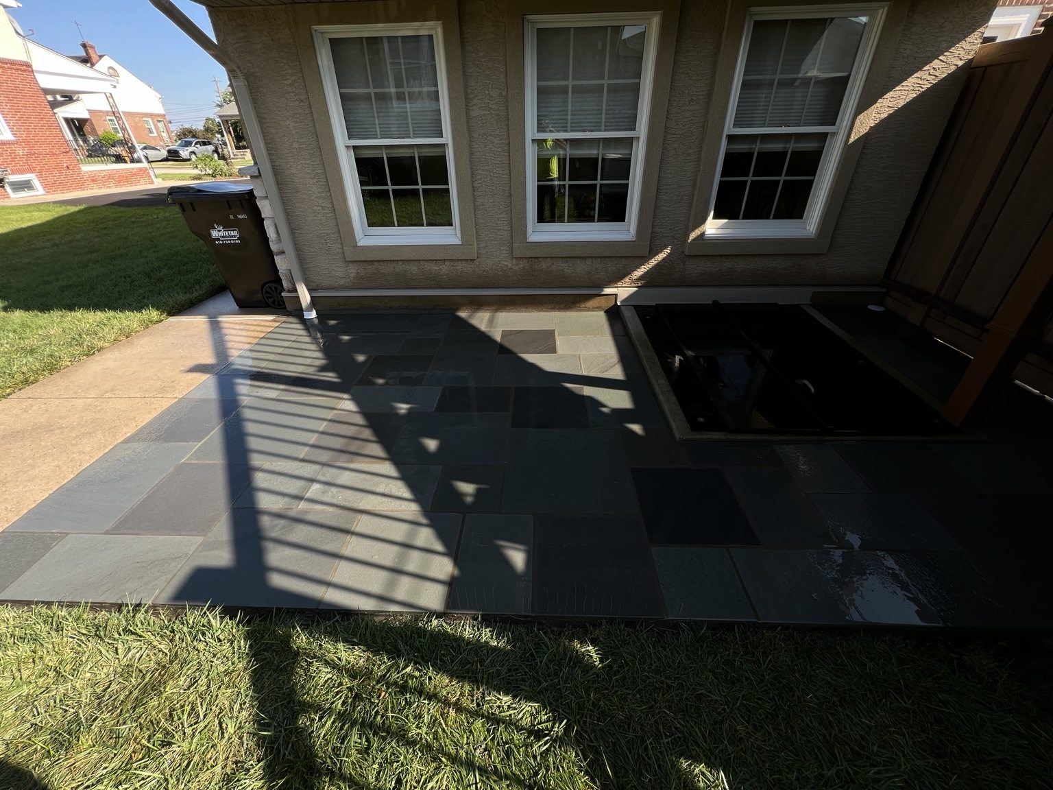 Bluestone Patio Installation