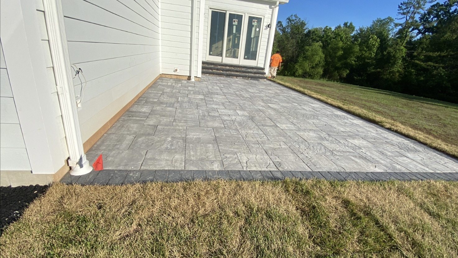 Paver Patio & Stone Veneer Steps