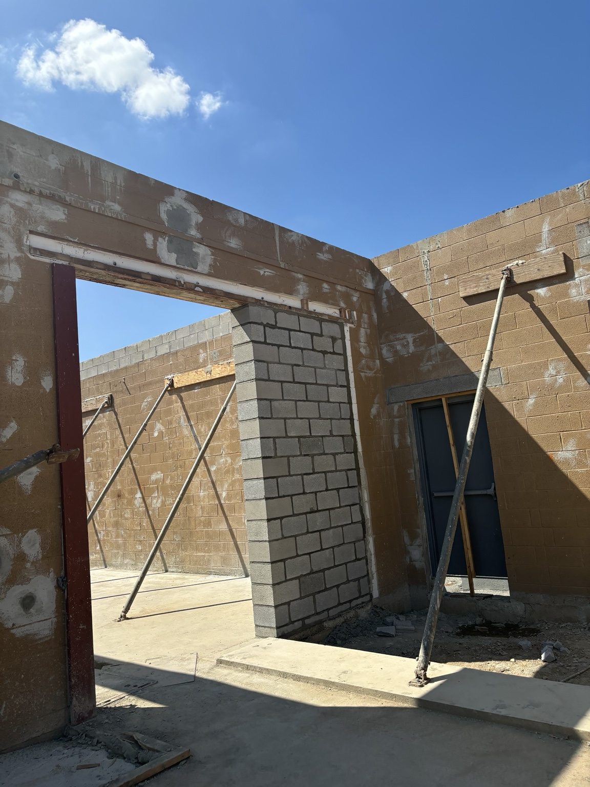 Commercial Block Masonry — Door Opening Modification