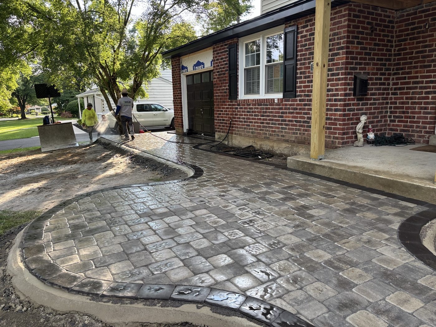 Custom Paver Walkway — Villanova, PA project photo 2
