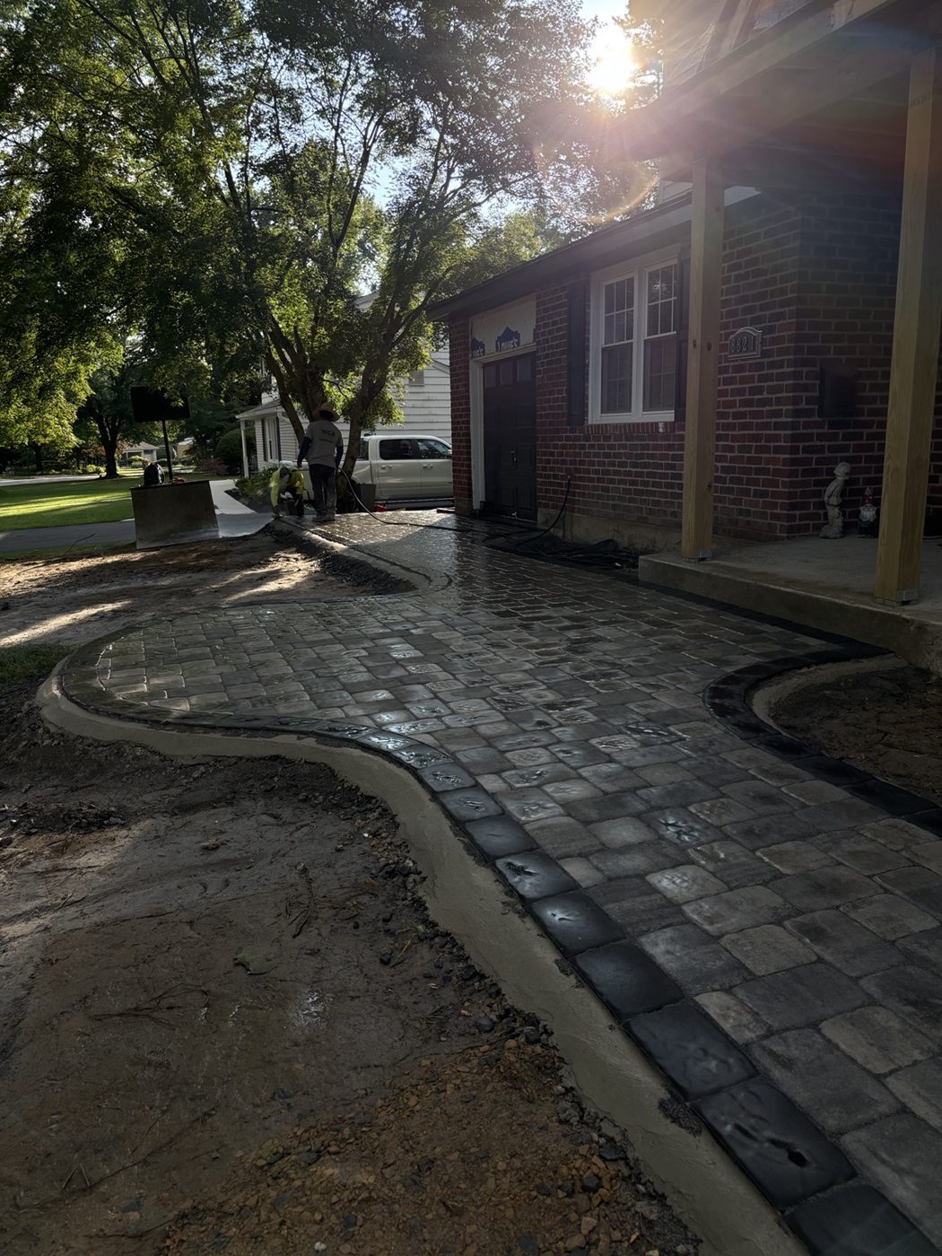 Custom Paver Walkway — Villanova, PA project photo 3